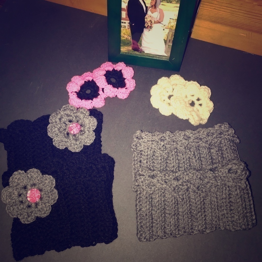 🆕 Handmade Crocheted Boot Cuffs